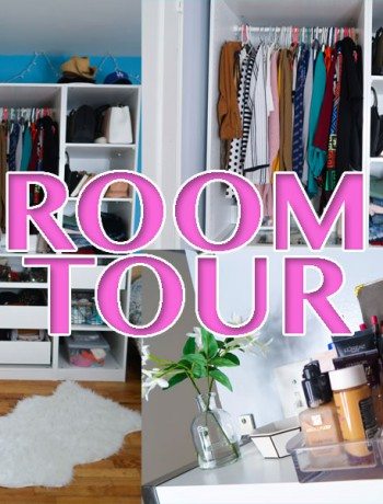 room tour closet and makeup storage organizer